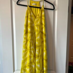 Calvin Klein Citron and White Dress